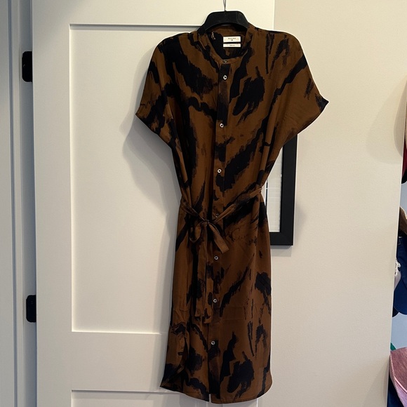 Billy Reid Dresses & Skirts - Billy Reid Brown and Black Midi Dress